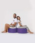 Atelier Del Sofa Round Pouf - Purple